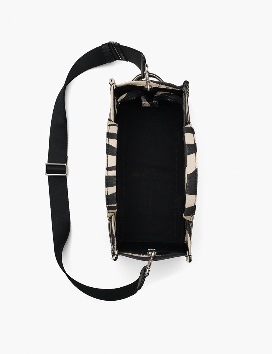 medium tote bag zebrato black white - Frida SRL