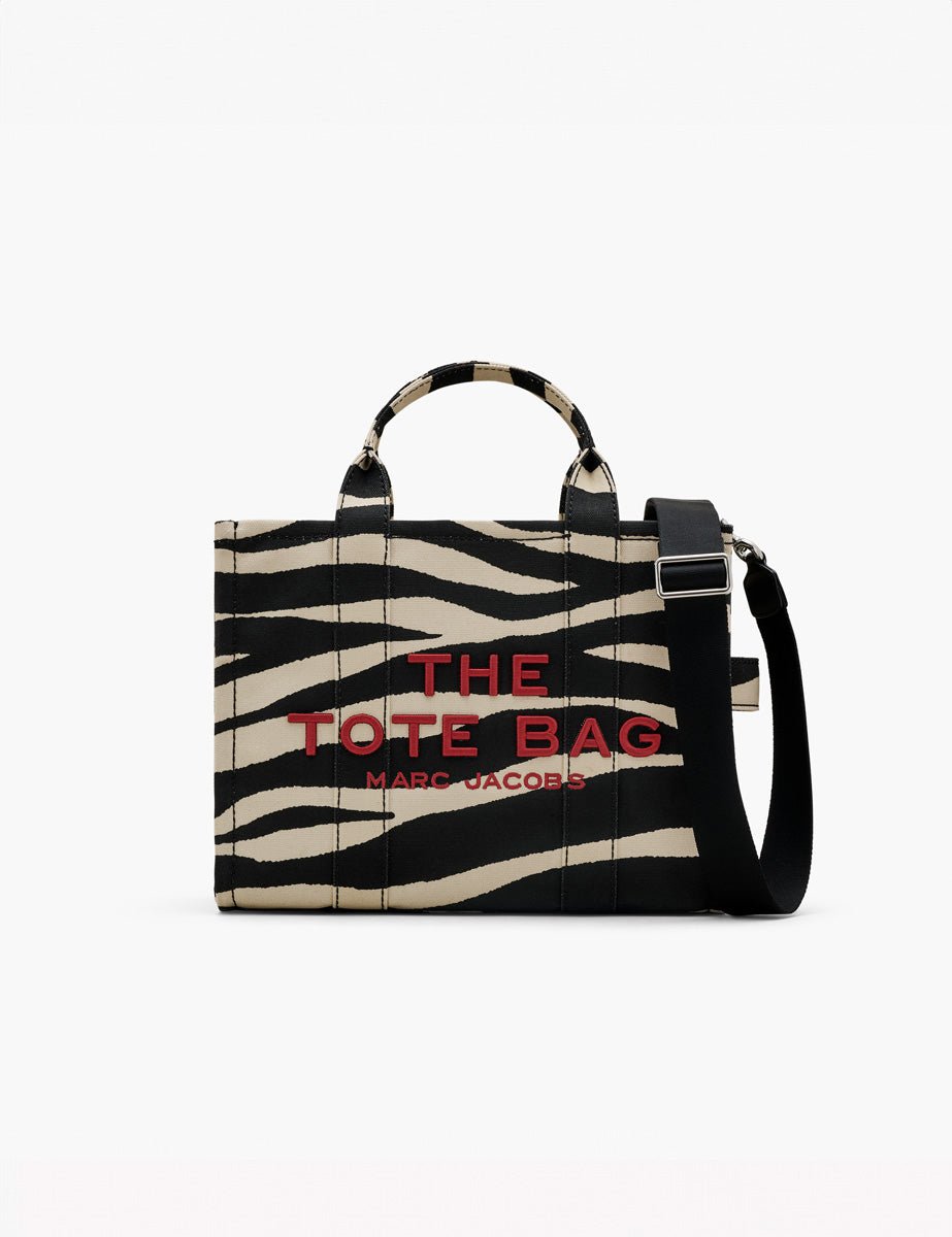 medium tote bag zebrato black white - marc jacobs - shopper