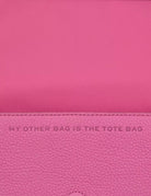 mini bag leather bow pink - marc jacobs - clutch