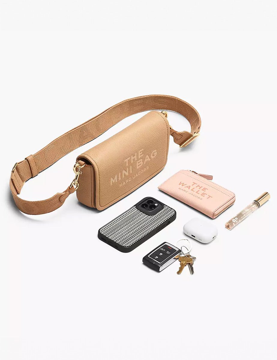 mini bag leather bow pink - marc jacobs - clutch