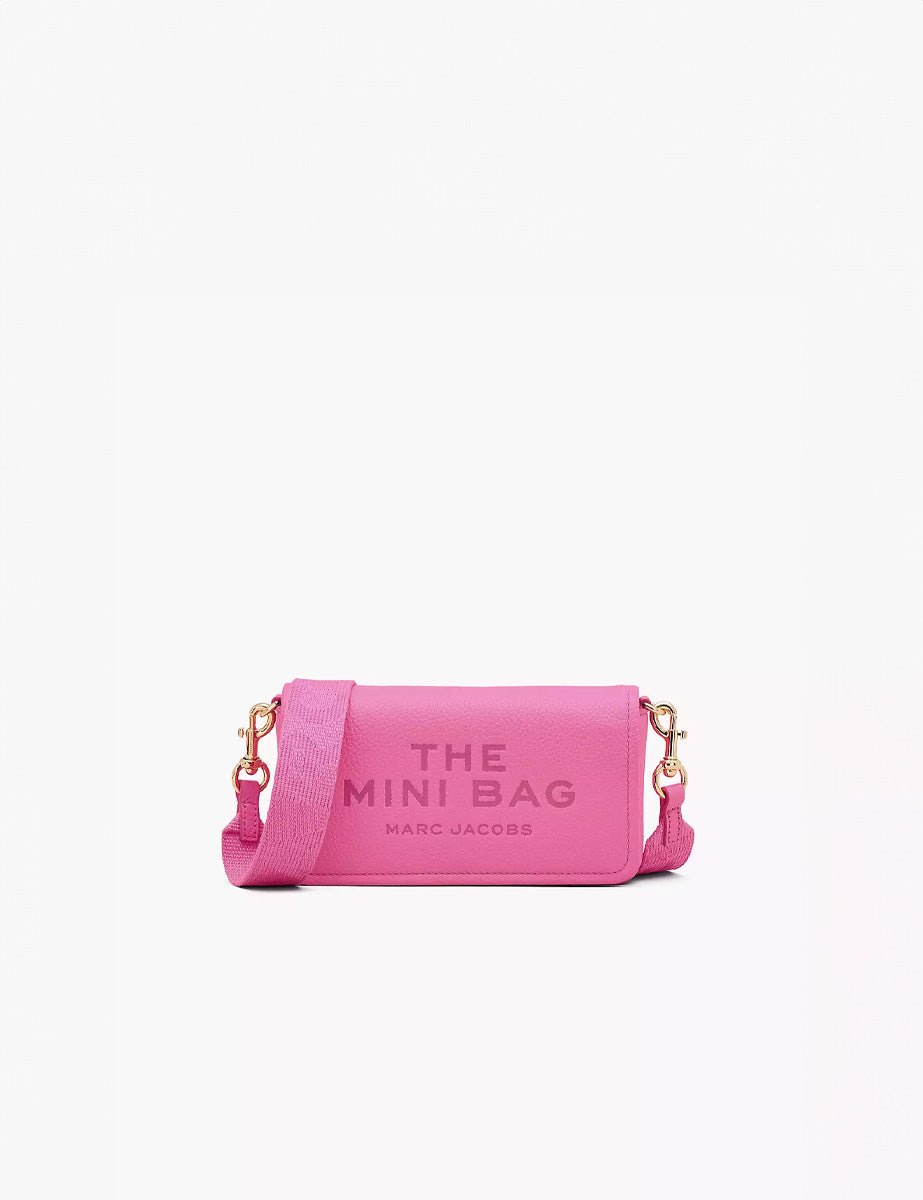 mini bag leather bow pink - marc jacobs - clutch