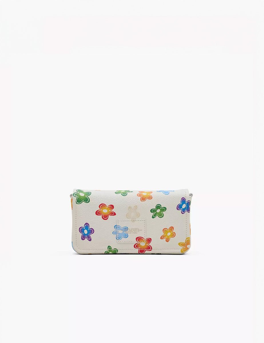 mini bag leather fiorellini white multi - Frida SRL
