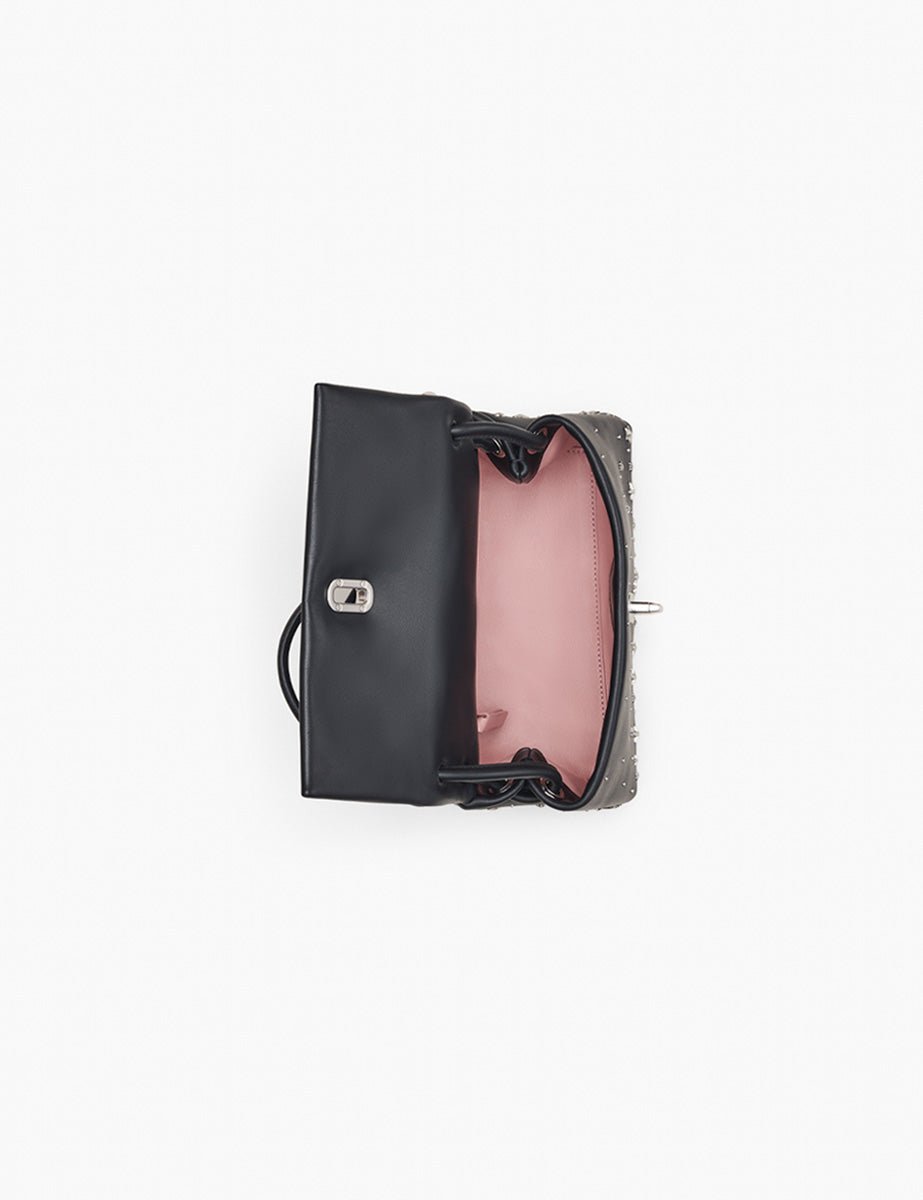 mini dual bag star studded lea nero - Frida SRL