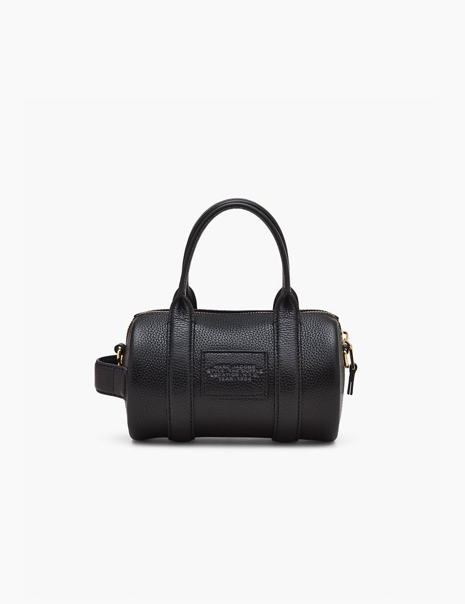 mini duffle leather nero - marc jacobs - shopper