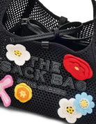 mini sack bag crochet flower black multi - marc jacobs - shopper
