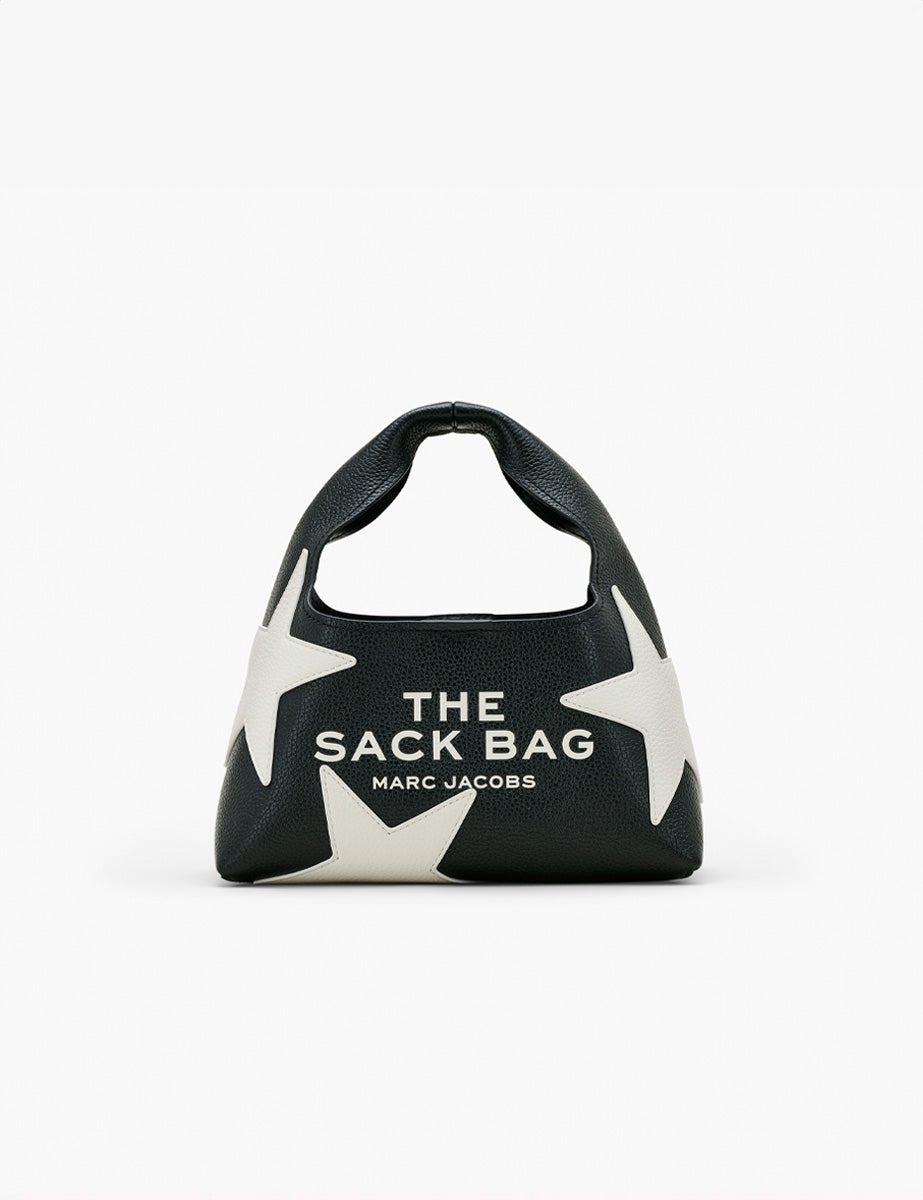mini sack bag star patchwork black white - Frida SRL