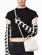 mini tote bag cotton silver - Frida SRL