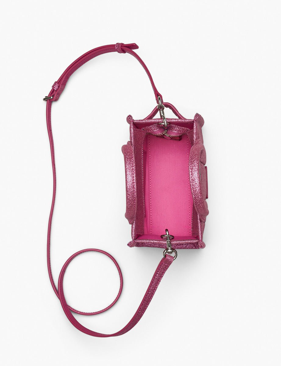 mini tote bag glitter lipstick pink - marc jacobs - mini bag