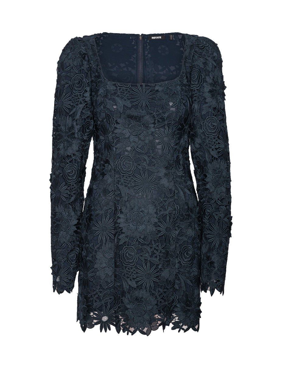 miniabito lace navy - rotate - miniabito