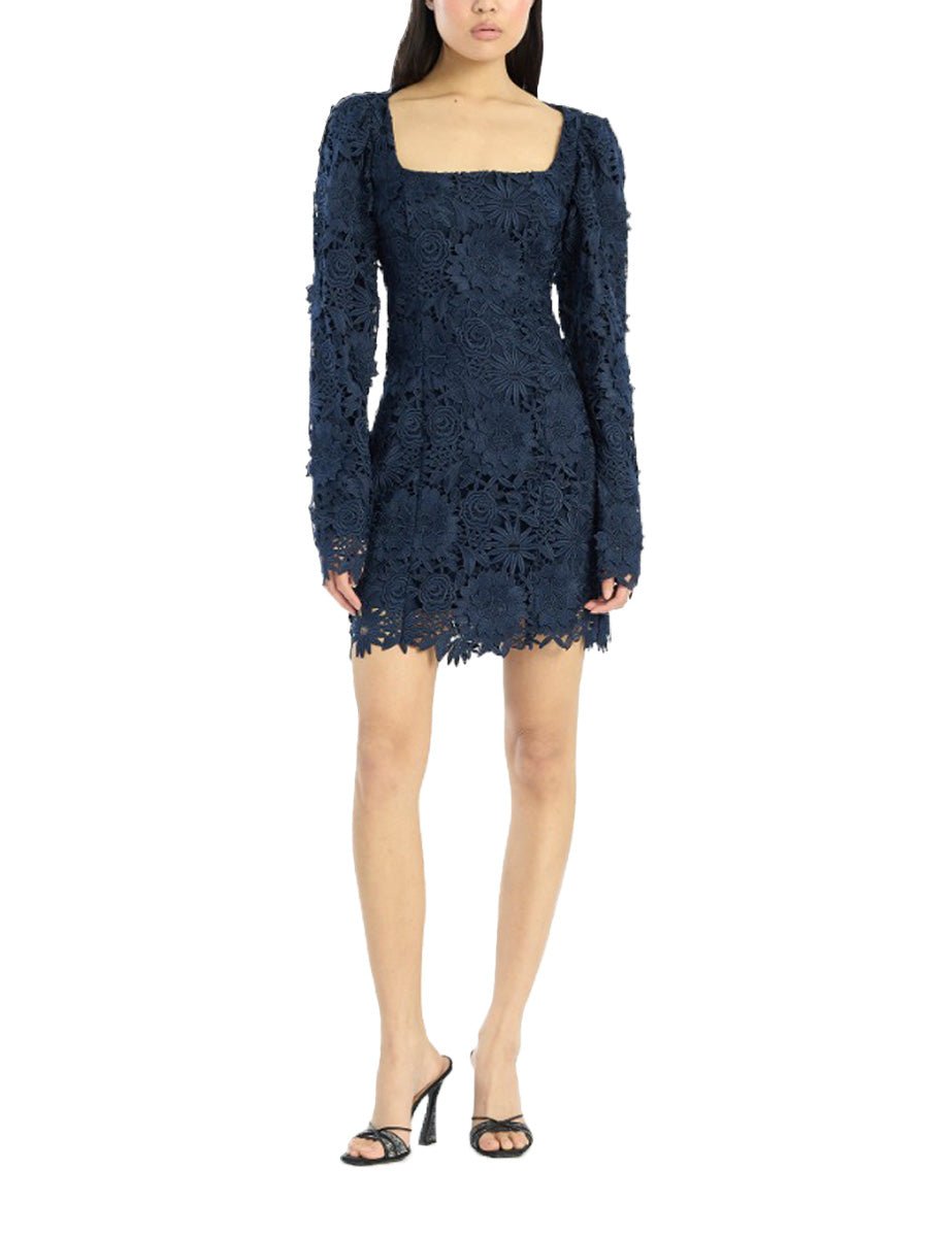 miniabito lace navy - rotate - miniabito