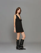 miniabito scollatura profonda nero - Frida SRL