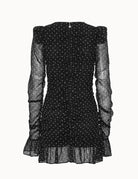 miniabito stampa micro fiorellini nero - rotate - miniabito