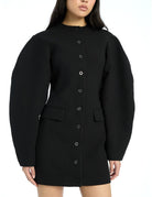 miniabito strutturato black - rotate - miniabito