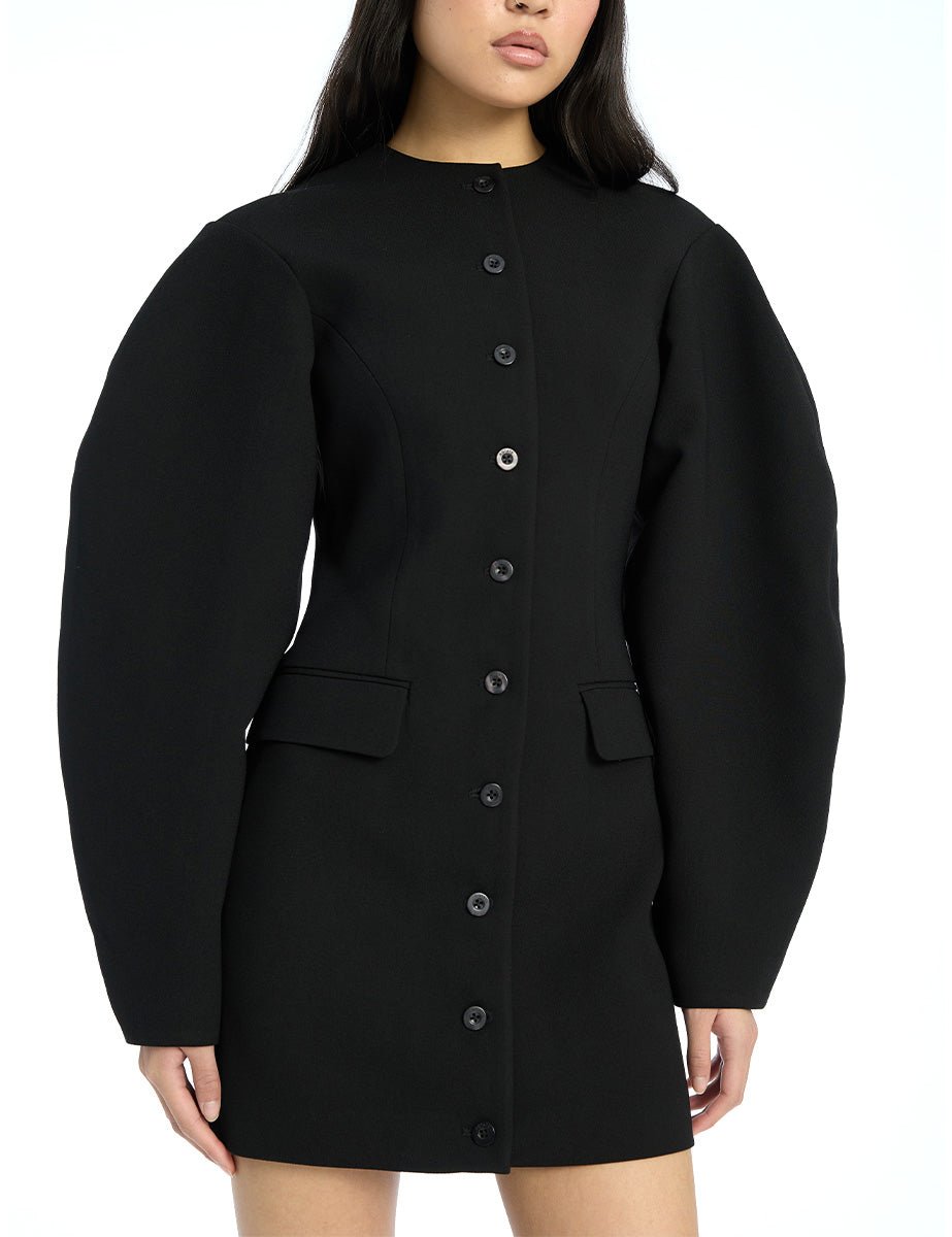 miniabito strutturato black - rotate - miniabito