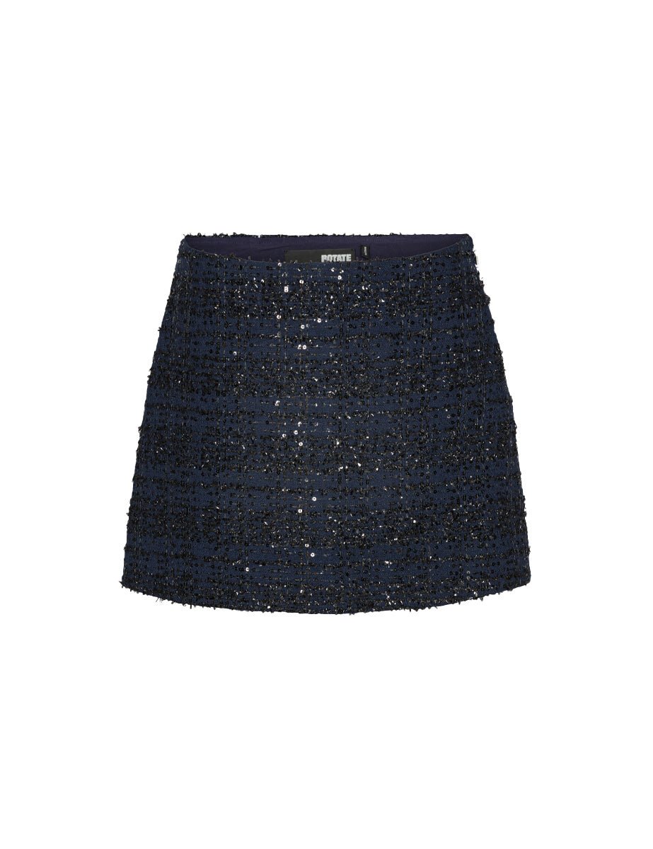 minigonna boucle navy - Frida SRL