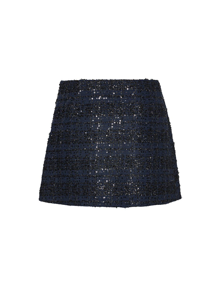 minigonna boucle navy - Frida SRL