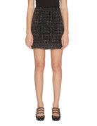 minigonna bouclè nero bianco - Frida SRL