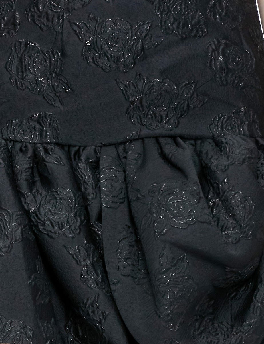 minigonna jacquard palloncino nero - Frida SRL