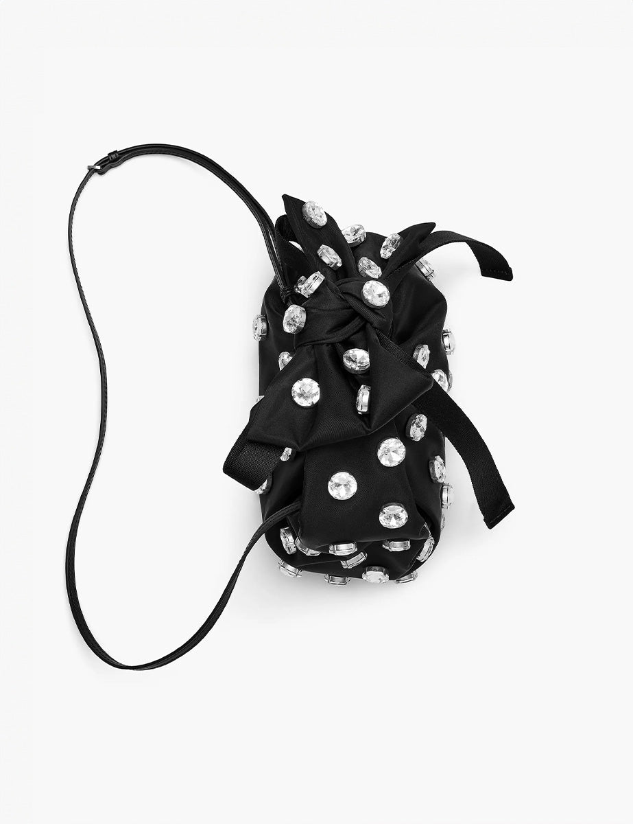 minisack bag studs nero - marc jacobs - clutch