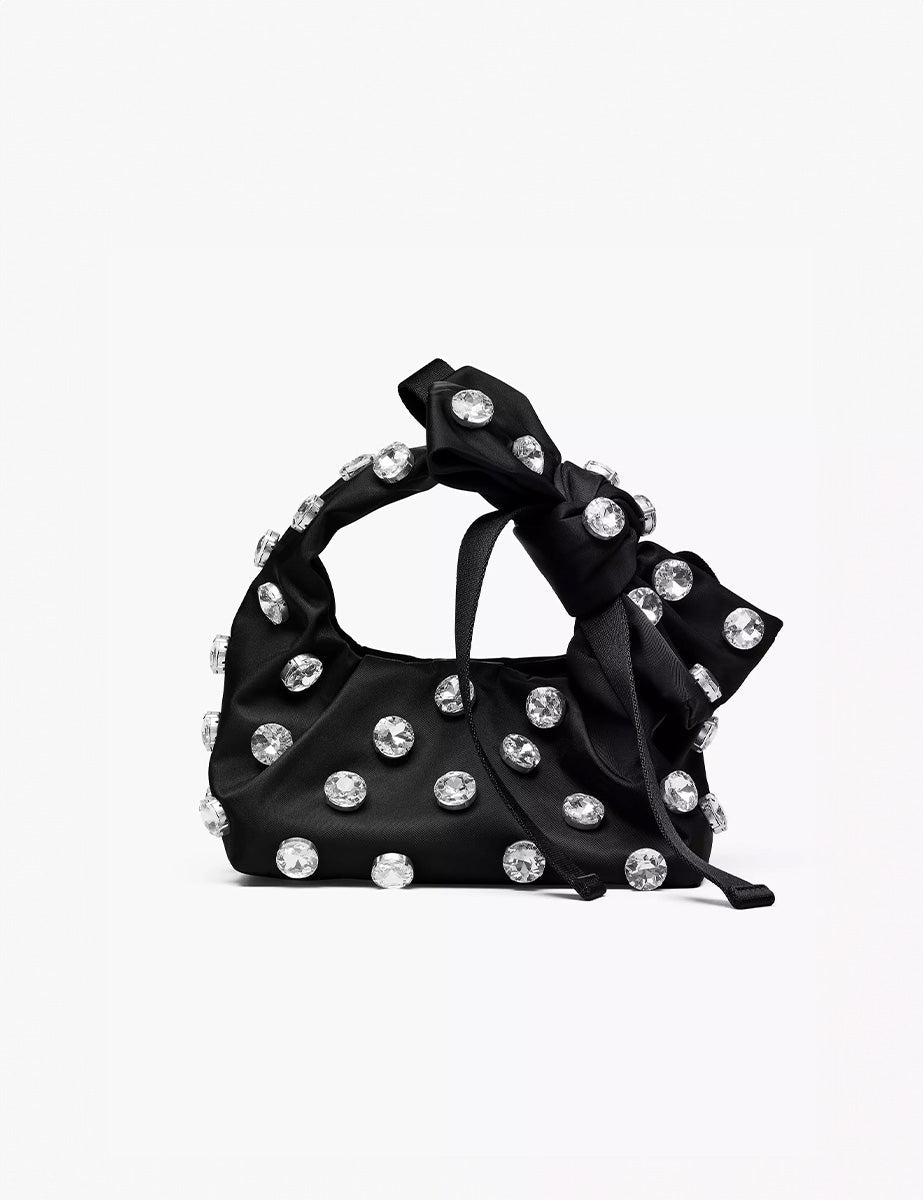 minisack bag studs nero - marc jacobs - clutch