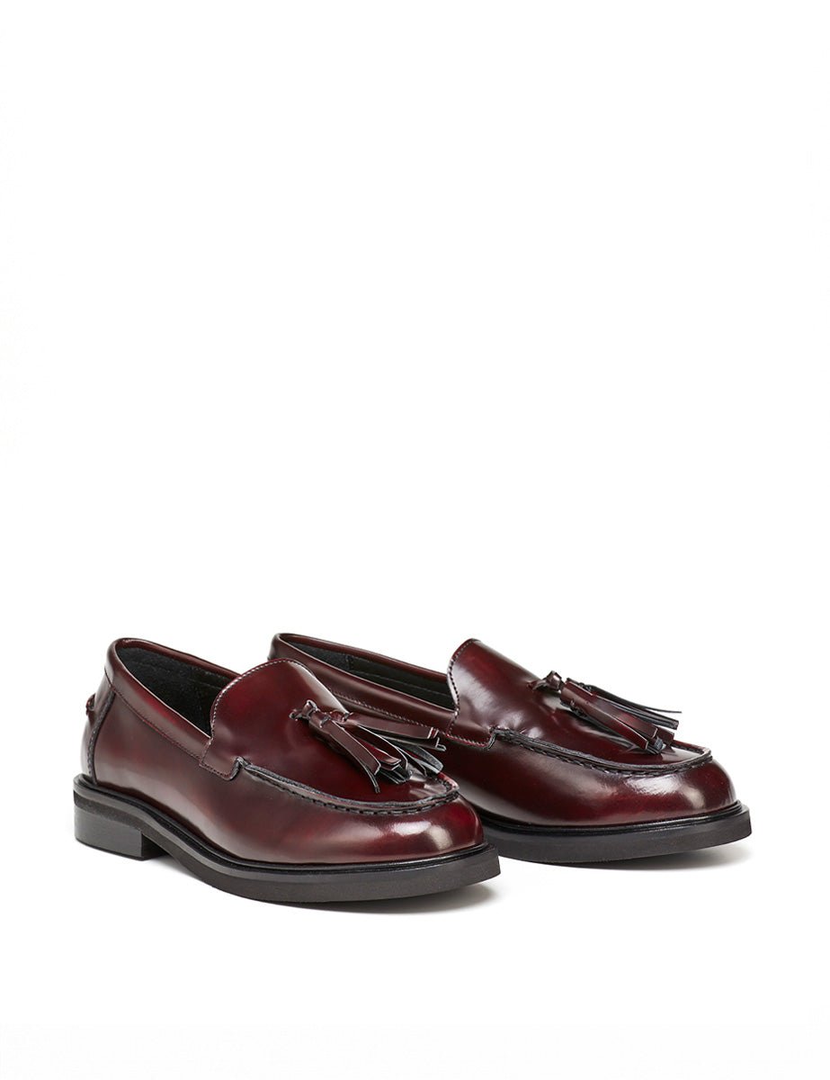 mocassino abrasivato bordeaux - poesie veneziane - mocassino