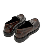 mocassino abrasivato cognac - poesie veneziane - mocassino