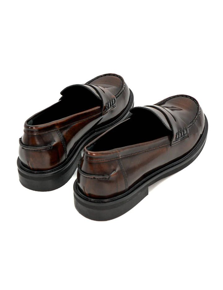 mocassino abrasivato cognac - poesie veneziane - mocassino