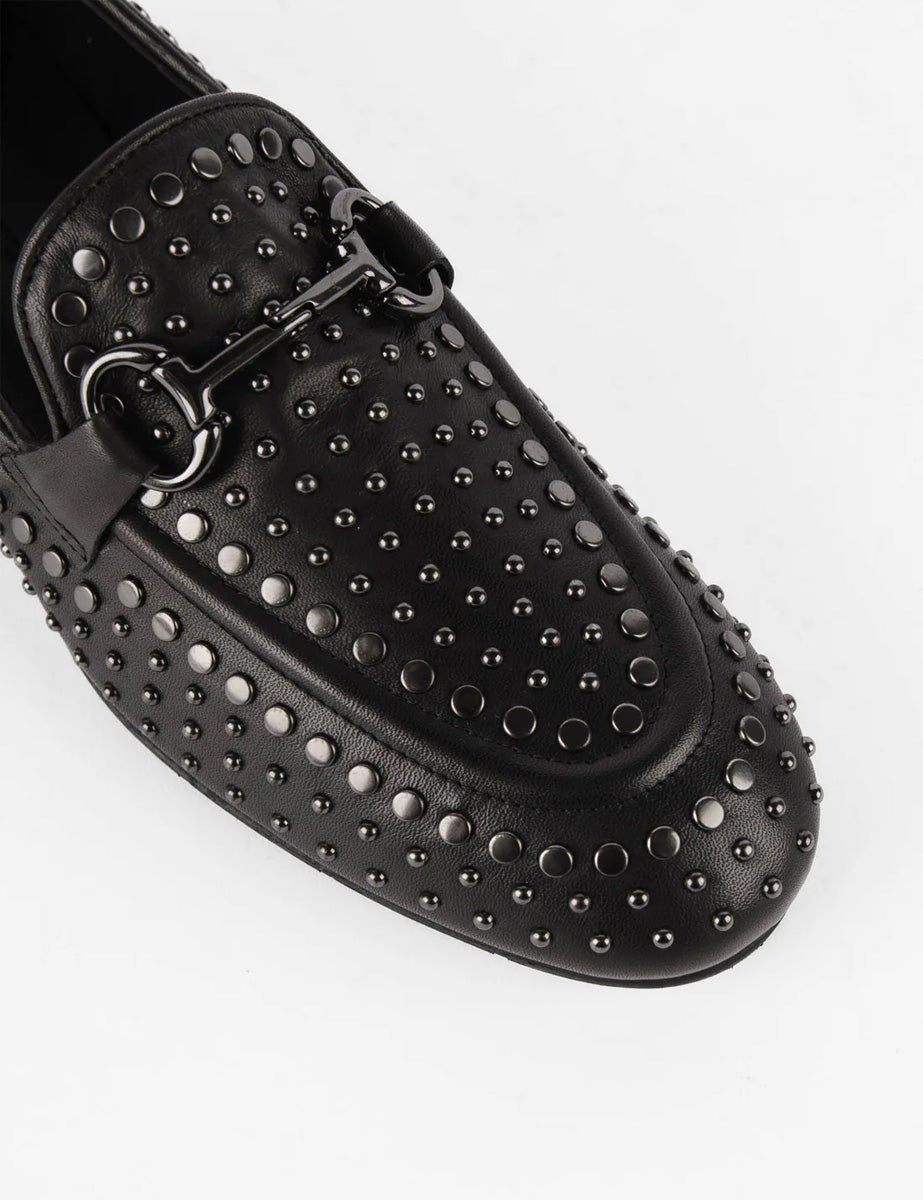 mocassino borchiette nero - poesie veneziane - mocassino