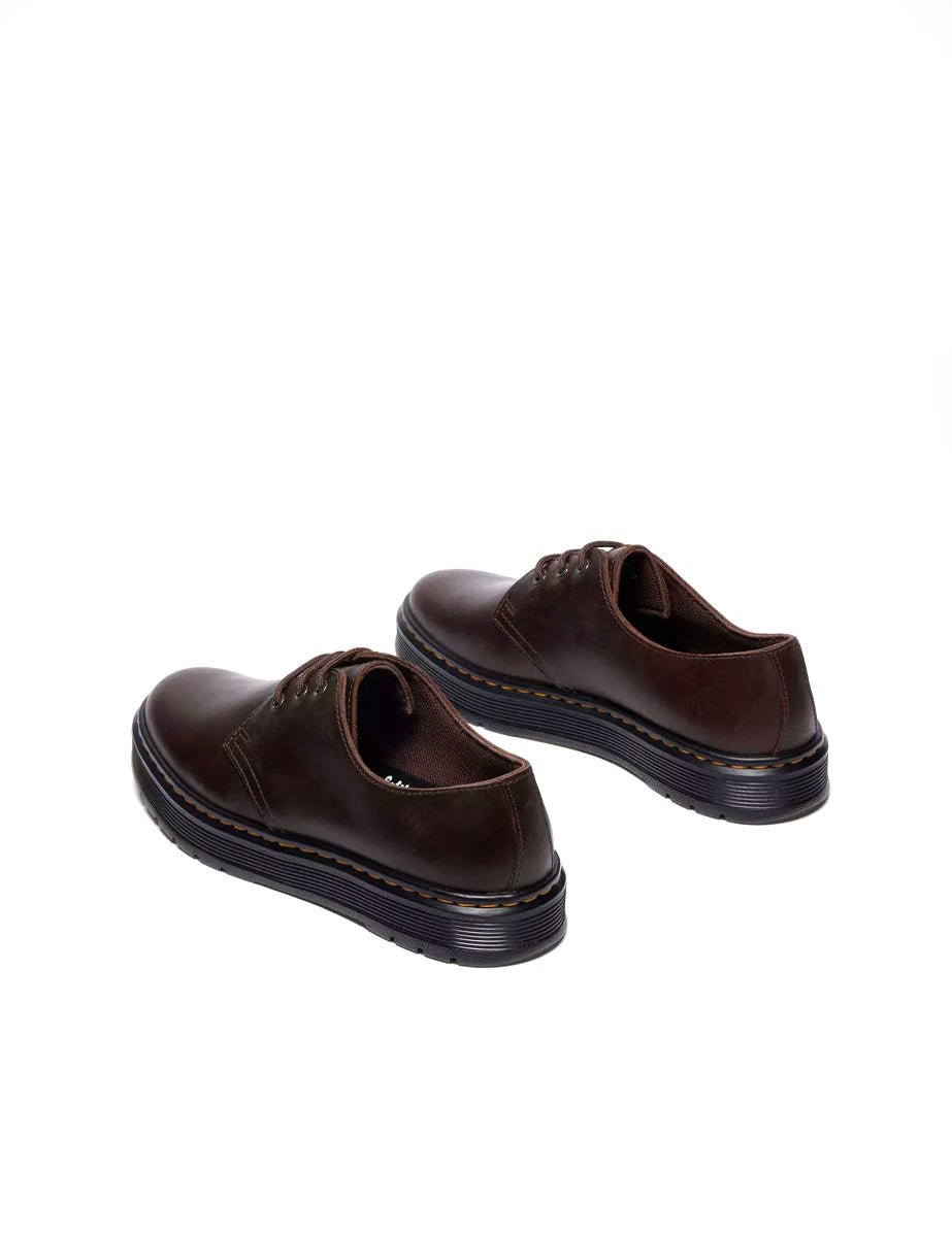 mocassino brookline low stringato dark brown - dr martens - mocassino