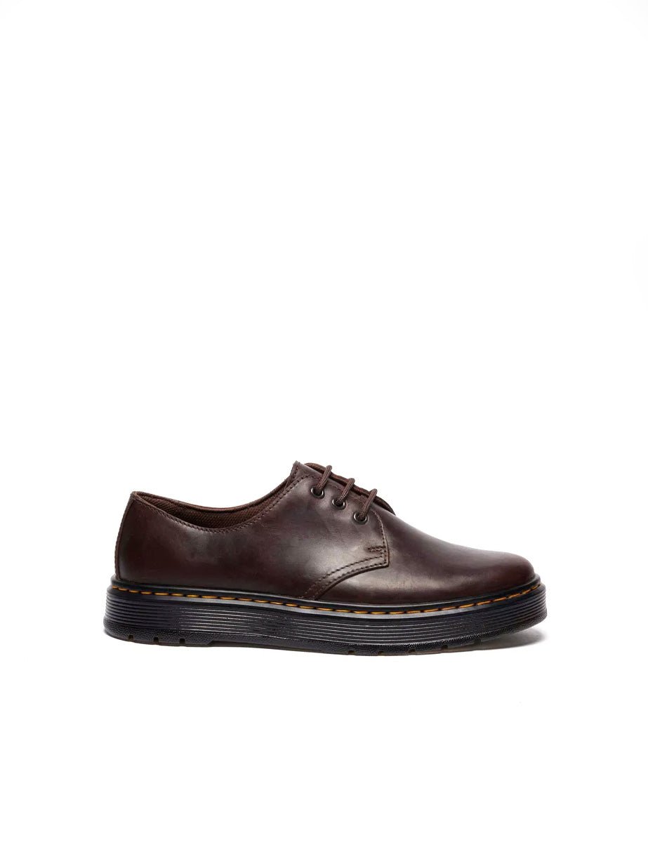 mocassino brookline low stringato dark brown - dr martens - mocassino