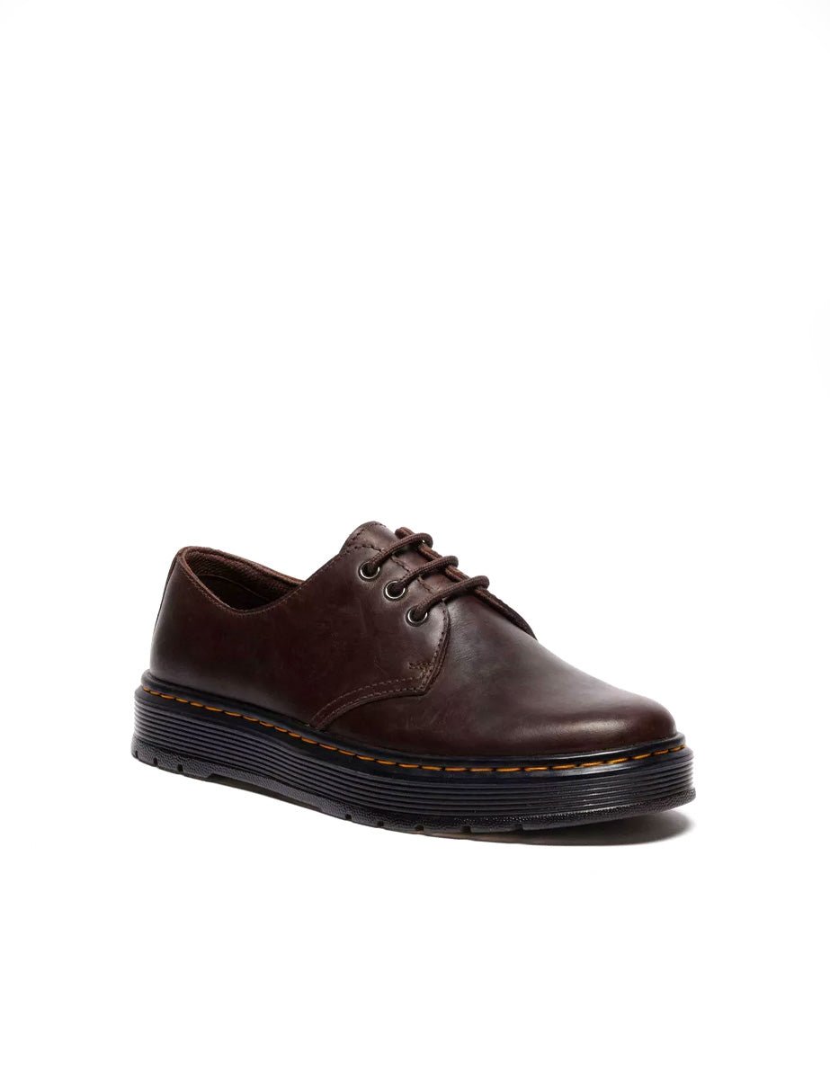 mocassino brookline low stringato dark brown - dr martens - mocassino
