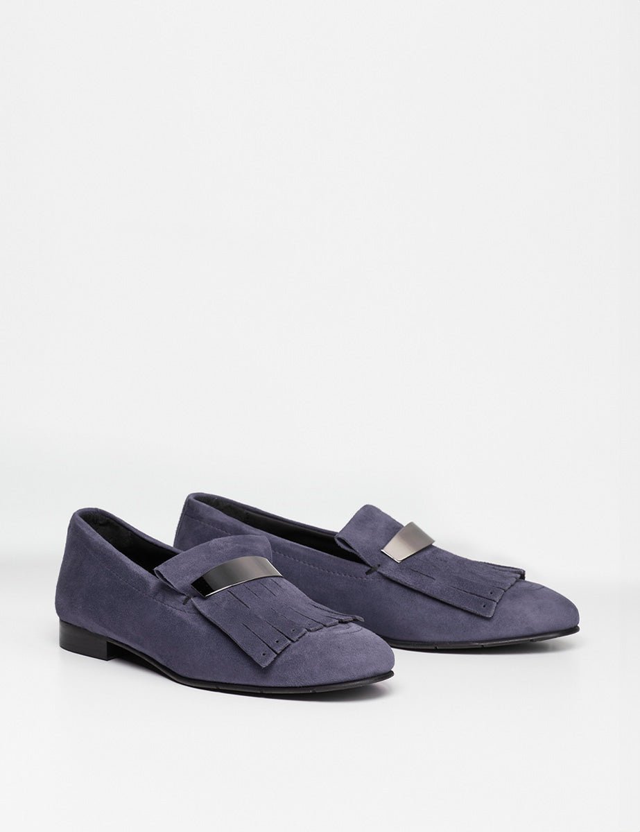 mocassino frangia abyss blu - poesie veneziane - mocassino