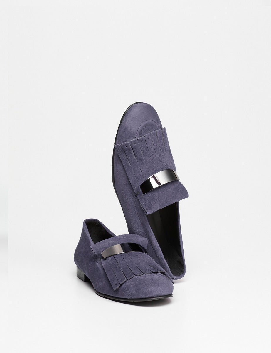 mocassino frangia abyss blu - poesie veneziane - mocassino