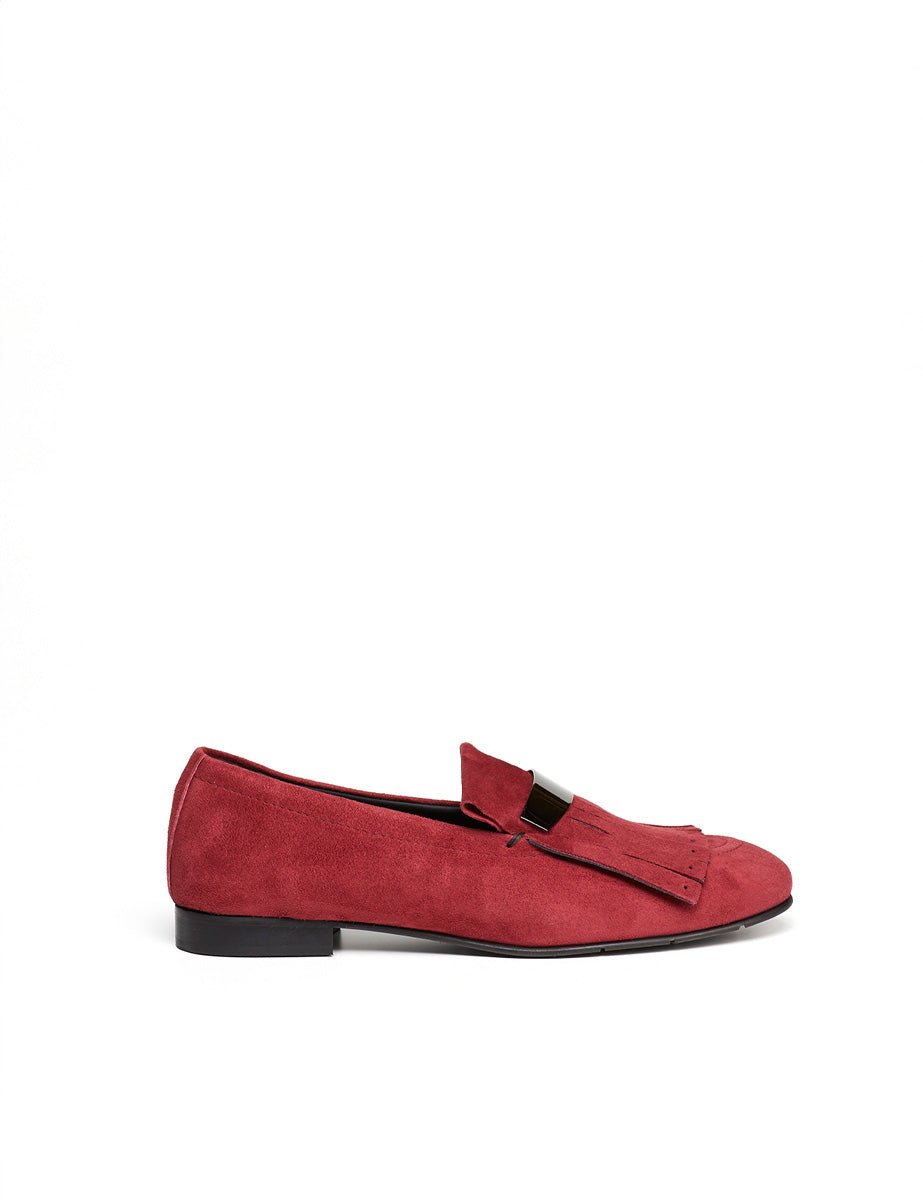 mocassino frangia bordeaux - Frida SRL