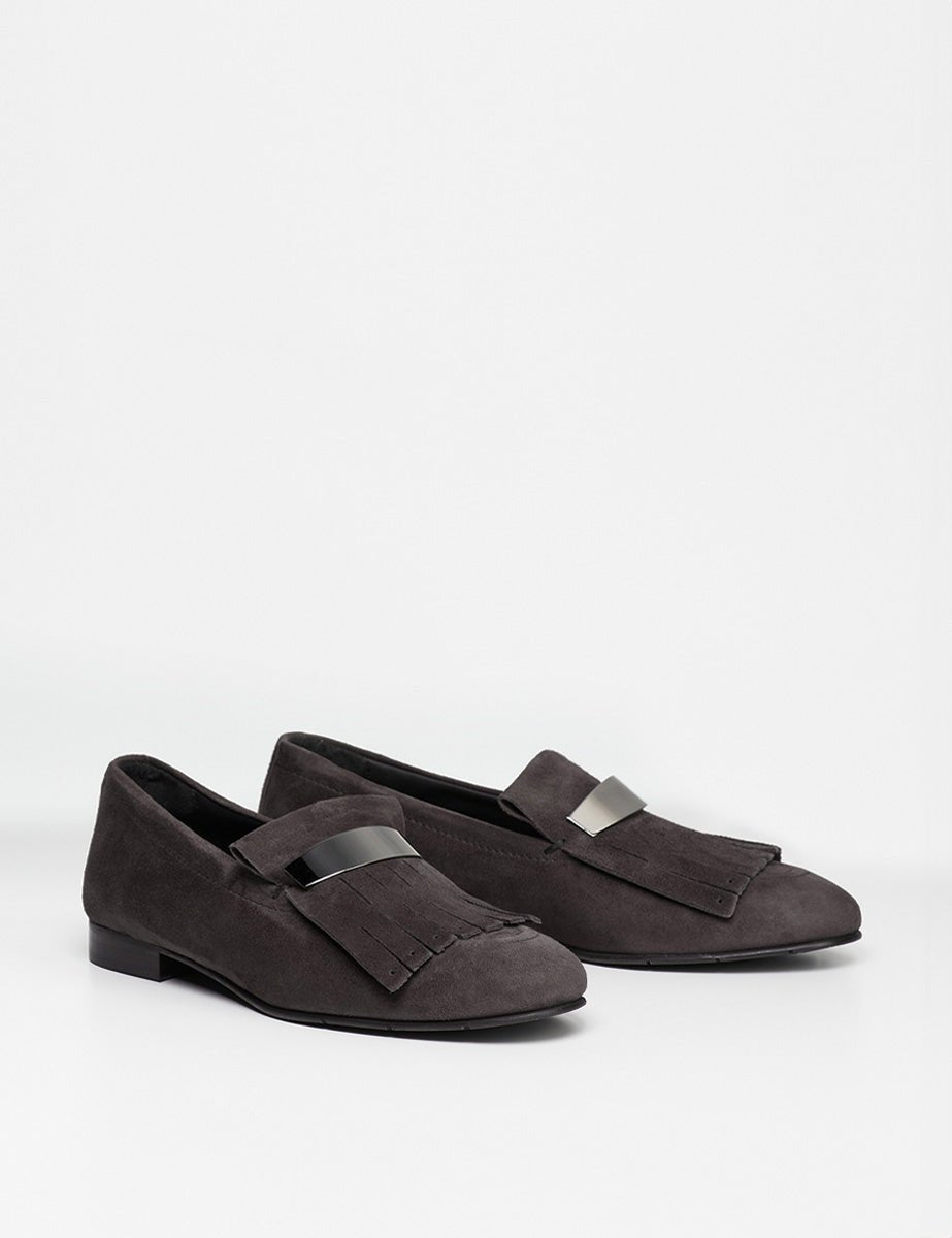 mocassino frangia nero - poesie veneziane - mocassino