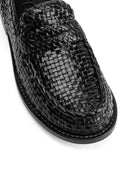 mocassino intreccio nero - Frida SRL