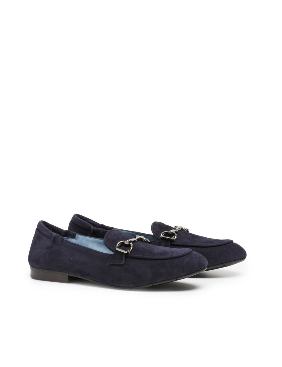 mocassino morsetto camoscio oceano - blufrida - mocassino