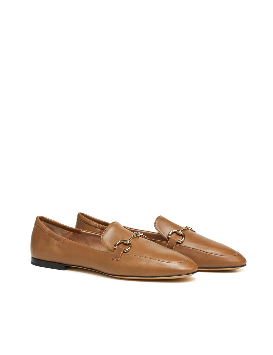 mocassino nappa morsetto camel - Frida SRL