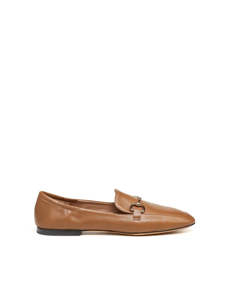 mocassino nappa morsetto camel - Frida SRL