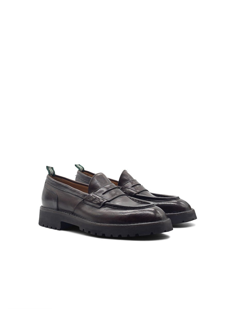 mocassino pelle moro - green george - mocassino