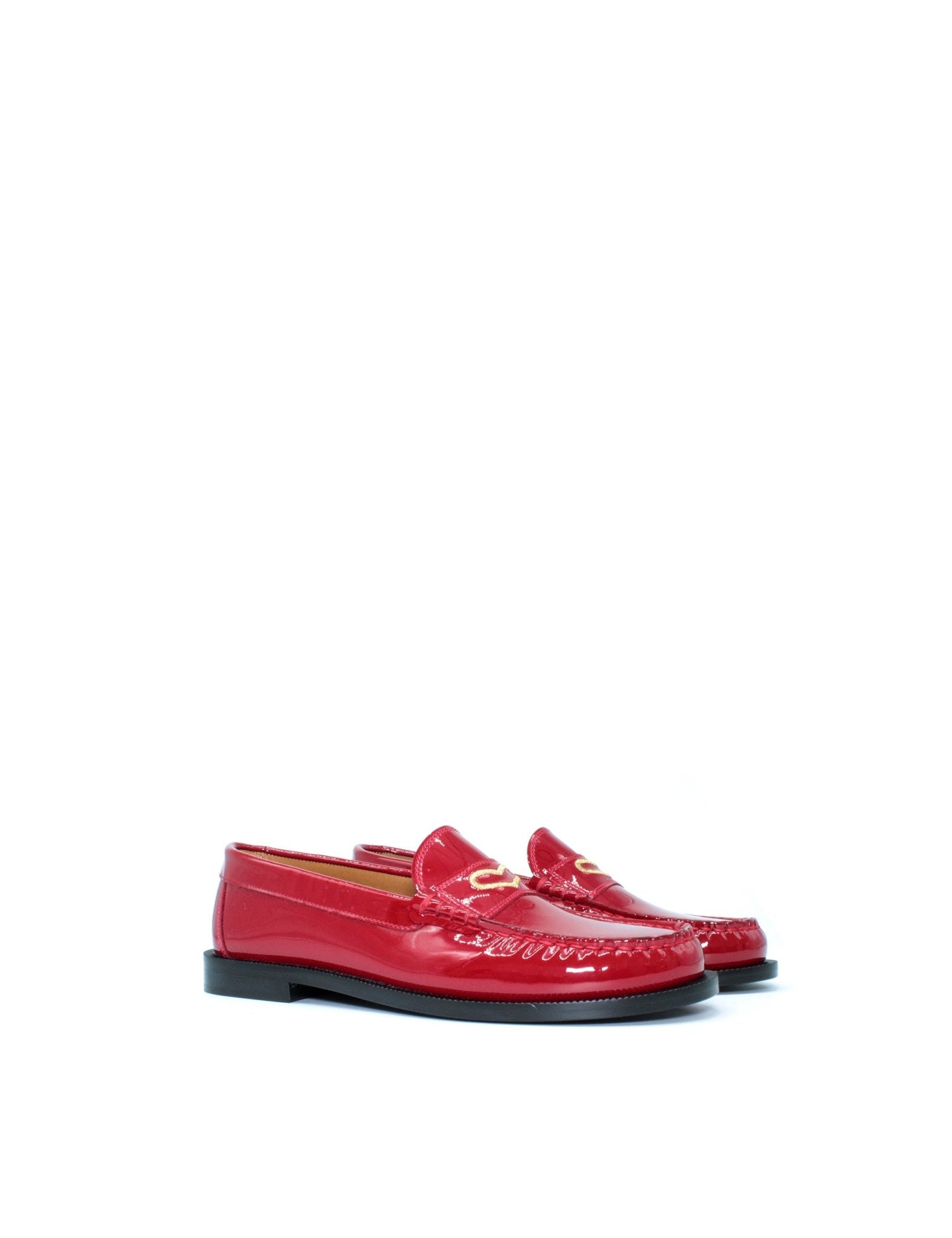 mocassino vernice rosso - a.bocca - mocassino