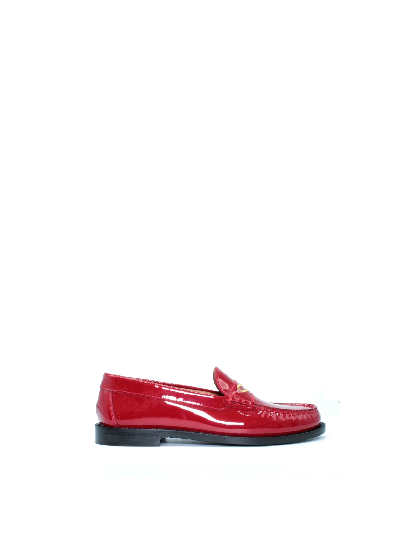 mocassino vernice rosso - a.bocca - mocassino