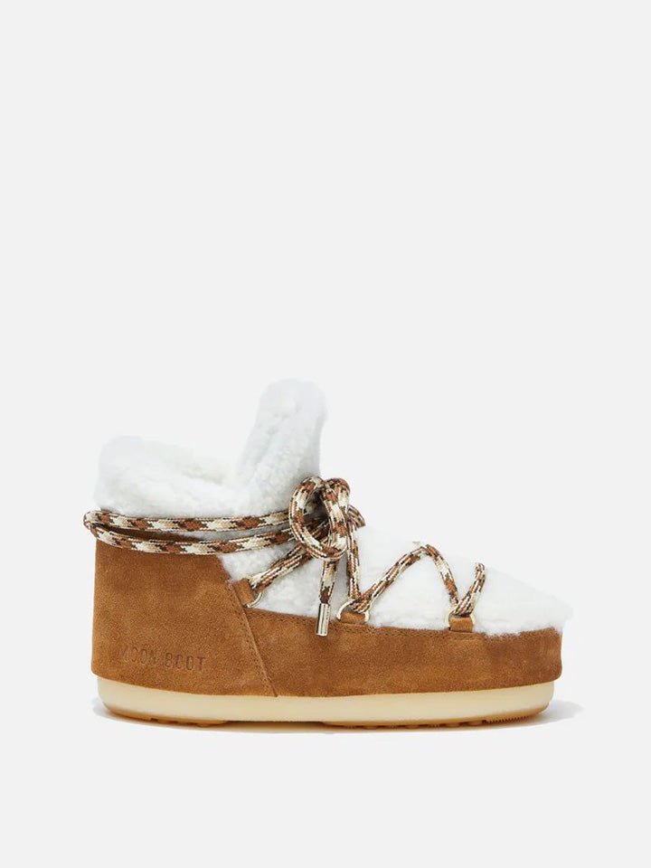 moon boot suede e pellliccia stringate - moon boot - doposci