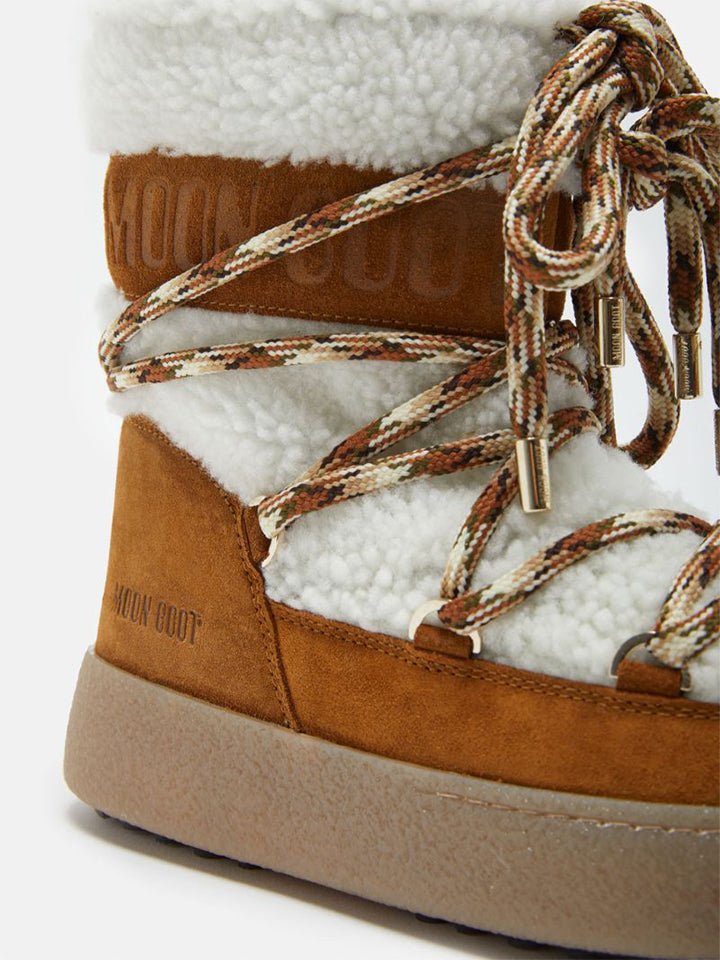 moon boot suede e pelo stringati - moon boot - doposci