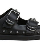 mule flat fibbia black - Frida SRL