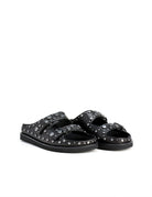 mule flat studs black - Frida SRL