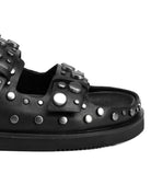 mule flat studs black - Frida SRL