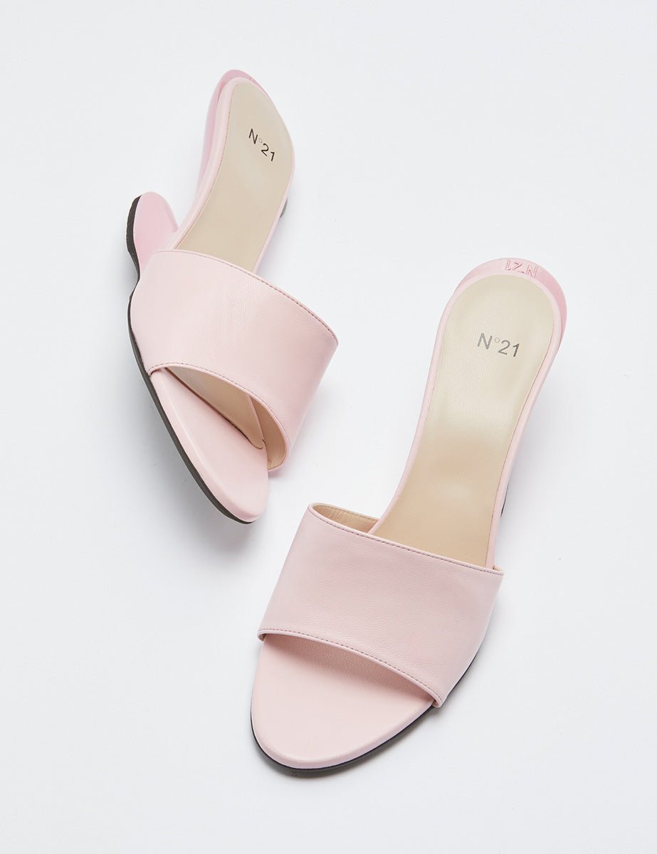 mules pink - n21 alessandro dell'acqua - sandalo tacco