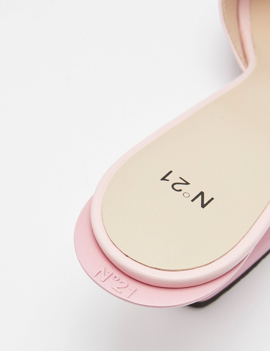 mules pink - n21 alessandro dell'acqua - sandalo tacco