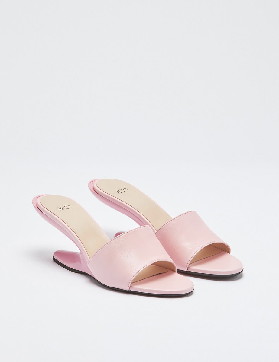 mules pink - n21 alessandro dell'acqua - sandalo tacco